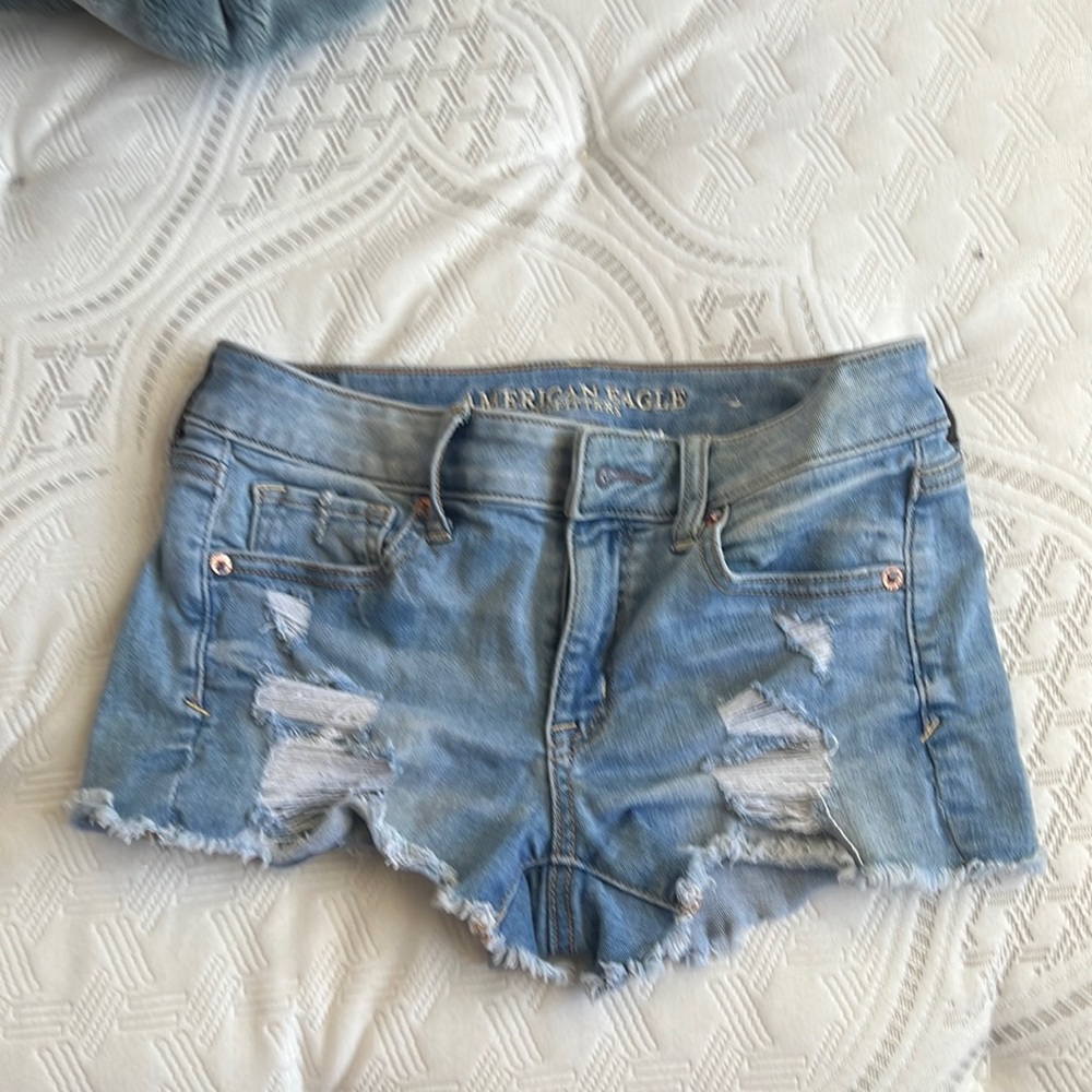 American eagle jean shorts